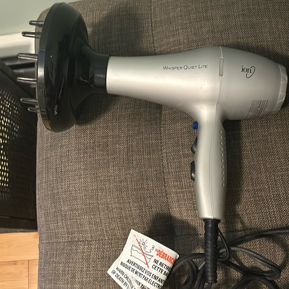 Ion whisper quiet hair dryer